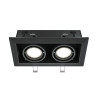 Oprawa podtynkowa metalowa czarna 2-punktowa DL008-2-02-B z serii Metal Modern - Lampy Maytoni