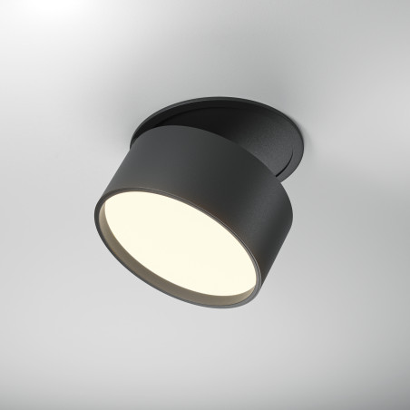 Oprawa podtynkowa aluminiowa czarna DL024-12W-DTW-B z serii Onda - Lampy Maytoni