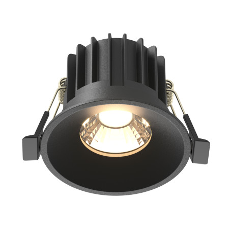 Oprawa podtynkowa aluminiowa czarna DL058-12W3K-B z serii Round - Lampy Maytoni