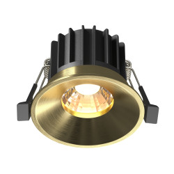 Oprawa podtynkowa aluminiowa mosiężna DL058-12W3K-BS z serii Round - Lampy Maytoni