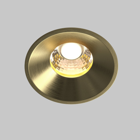 Oprawa podtynkowa aluminiowa mosiężna DL058-12W3K-BS z serii Round - Lampy Maytoni