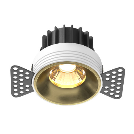Oprawa podtynkowa aluminiowa mosiężna DL058-12W3K-TRS-BS z serii Round - Lampy Maytoni