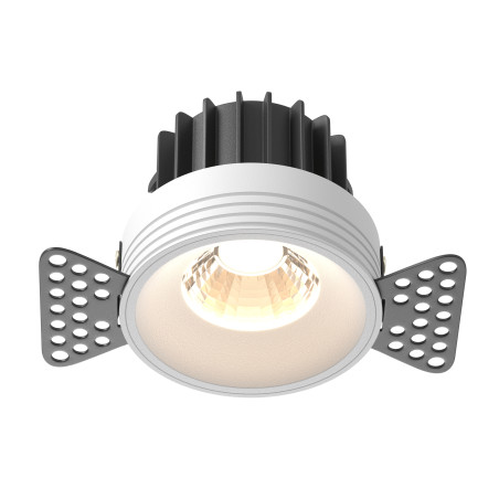 Oprawa podtynkowa aluminiowa biała DL058-12W3K-TRS-W z serii Round - Lampy Maytoni