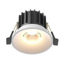 Oprawa podtynkowa aluminiowa biała DL058-12W3K-W z serii Round - Lampy Maytoni