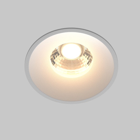 Oprawa podtynkowa aluminiowa biała DL058-12W3K-W z serii Round - Lampy Maytoni