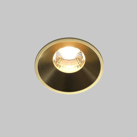 Oprawa podtynkowa aluminiowa mosiężna DL058-7W3K-BS z serii Round - Lampy Maytoni