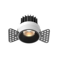 Oprawa podtynkowa aluminiowa czarna DL058-7W3K-TRS-B z serii Round - Lampy Maytoni