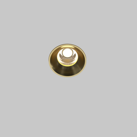 Oprawa podtynkowa aluminiowa mosiężna DL058-7W3K-TRS-BS z serii Round - Lampy Maytoni