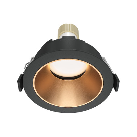 Oprawa podtynkowa aluminiowa czarno-złota matowa DL053-01BMG z serii Share - Lampy Maytoni