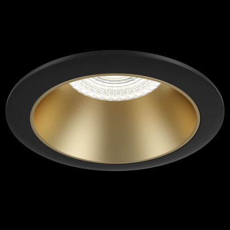 Oprawa podtynkowa aluminiowa czarno-złota matowa DL053-01BMG z serii Share - Lampy Maytoni