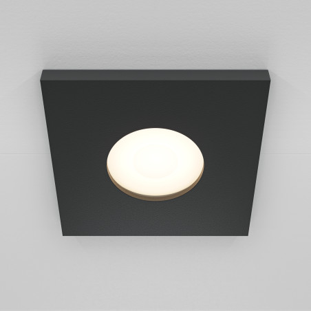 Oprawa podtynkowa aluminiowa czarna DL083-01-GU10-SQ-B z serii Stark - Lampy Maytoni