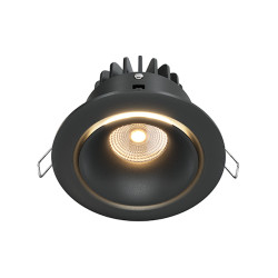 Oprawa podtynkowa aluminiowa czarna DL031-L12W3K-D-B z serii Yin - Lampy Maytoni
