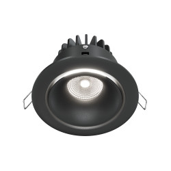 Oprawa podtynkowa aluminiowa czarna DL031-L12W4K-B z serii Yin - Lampy Maytoni