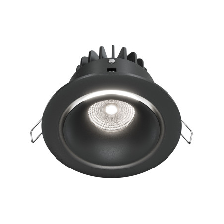 Oprawa podtynkowa aluminiowa czarna DL031-L12W4K-B z serii Yin - Lampy Maytoni