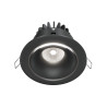 Oprawa podtynkowa aluminiowa czarna DL031-L12W4K-D-B z serii Yin - Lampy Maytoni