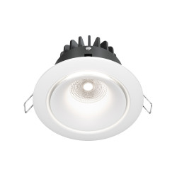 Oprawa podtynkowa aluminiowa biała DL031-L12W4K-W z serii Yin - Lampy Maytoni