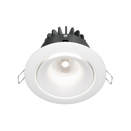Oprawa podtynkowa aluminiowa biała DL031-L12W4K-W z serii Yin - Lampy Maytoni