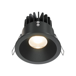 Oprawa podtynkowa aluminiowa czarna DL034-L12W3K-D-B z serii Zoom - Lampy Maytoni