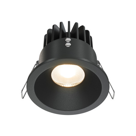 Oprawa podtynkowa aluminiowa czarna DL034-L12W3K-D-B z serii Zoom - Lampy Maytoni