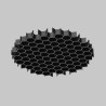 Element oprawy aluminiowy czarny HoneyComb-D45 z serii Artisan - Lampy Maytoni