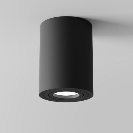Plafon aluminiowy czarny C016CL-01B z serii Atom - Lampy Maytoni