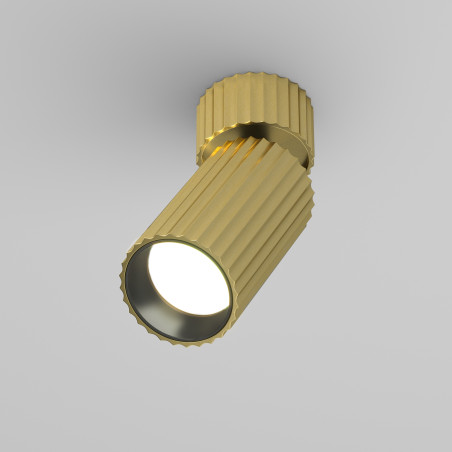 Plafon aluminiowy mosiężny C108CL-01-GU10-BS z serii Calipso - Lampy Maytoni