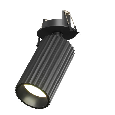 Oprawa podtynkowa aluminiowa czarna C110CL-01-GU10-B z serii Calipso - Lampy Maytoni