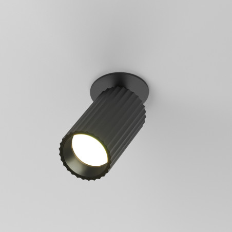 Oprawa podtynkowa aluminiowa czarna C110CL-01-GU10-B z serii Calipso - Lampy Maytoni