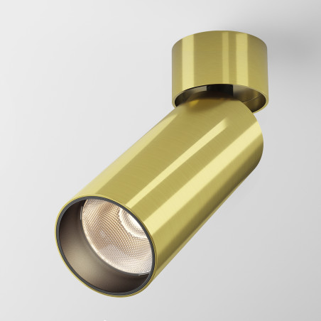 Plafon aluminiowy mosiężny C055CL-L12W3K-W-BS z serii FOCUS LED - Lampy Maytoni