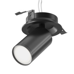 Oprawa podtynkowa aluminiowa czarna C048CL-U-1B z serii FOCUS S - Lampy Maytoni