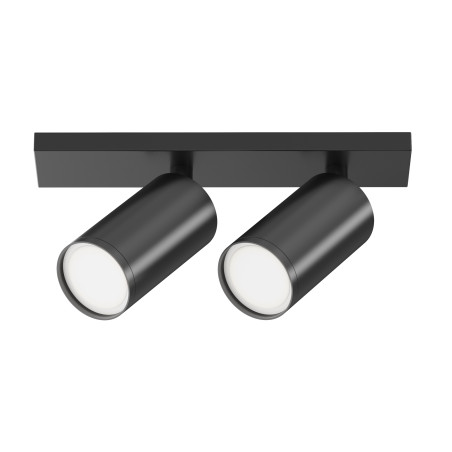 Plafon aluminiowy czarny 2-punktowy C051CL-U-2B z serii FOCUS S - Lampy Maytoni