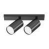 Plafon aluminiowy czarny 2-punktowy C051CL-U-2B z serii FOCUS S - Lampy Maytoni