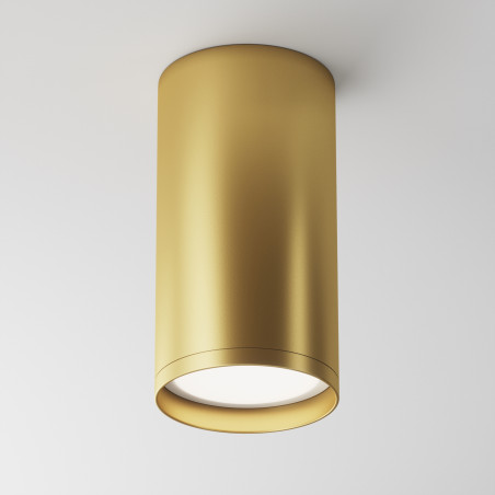 Plafon aluminiowy złoty matowy C052CL-01MG z serii FOCUS S - Lampy Maytoni