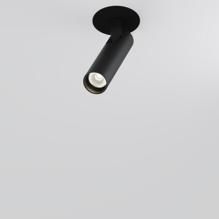 Oprawa podtynkowa aluminiowa czarna C141RS-L125-6W3K-B z serii Focus T - Lampy Maytoni