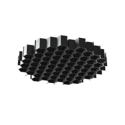 Element oprawy aluminiowy czarny HoneyComb-D24 z serii Focus T - Lampy Maytoni