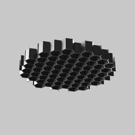 Element oprawy aluminiowy czarny HoneyComb-D24 z serii Focus T - Lampy Maytoni