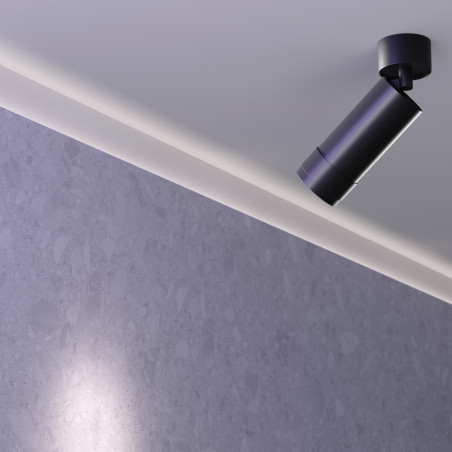Plafon aluminiowy czarny C055CL-L12W3K-Z-B z serii Focus Zoom - Lampy Maytoni