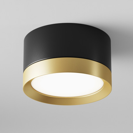Plafon czarno-złoty C086CL-GX53-SRD-BG z serii Hoop - Lampy Maytoni