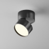 Plafon aluminiowy czarny C024CL-12W3K-B-1 z serii Onda - Lampy Maytoni