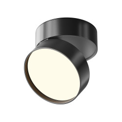 Plafon aluminiowy czarny C024CL-18W3K-B-1 z serii Onda - Lampy Maytoni