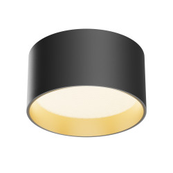 Plafon aluminiowy czarno-złoty matowy C089CL-15W3K-BMG z serii Vega - Lampy Maytoni