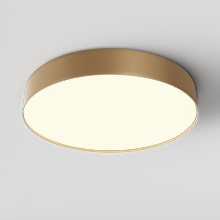 Plafon aluminiowy złoty matowy C032CL-45W3K-RD-MG z serii Zon - Lampy Maytoni