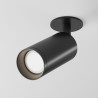 Oprawa podtynkowa aluminiowa czarna C018CL-01B z serii Focus - Lampy Maytoni