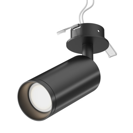 Oprawa podtynkowa aluminiowa czarna C018CL-01B z serii Focus - Lampy Maytoni