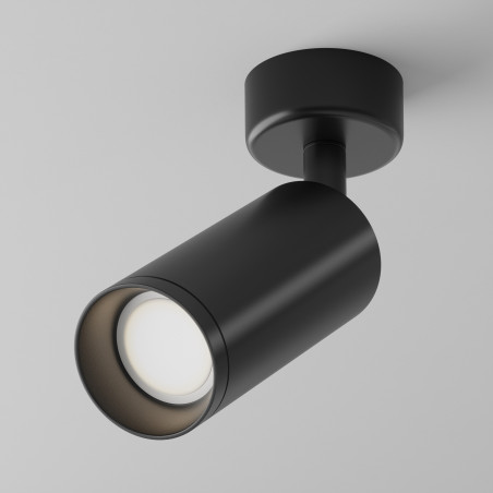 Plafon aluminiowy czarny C017CW-01B z serii Focus - Lampy Maytoni