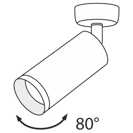 Plafon aluminiowy czarny C017CW-01B z serii Focus - Lampy Maytoni