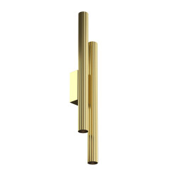 Kinkiet aluminiowy mosiężny C082WL-24W2.7K-BS z serii Calipso - Lampy Maytoni