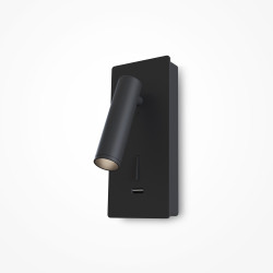 Kinkiet aluminiowy czarny C041WL-L3B3K z serii Mirax - Lampy Maytoni