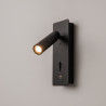 Kinkiet aluminiowy czarny C041WL-L3B3K z serii Mirax - Lampy Maytoni