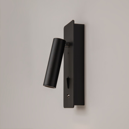 Kinkiet aluminiowy czarny C041WL-L3B3K z serii Mirax - Lampy Maytoni